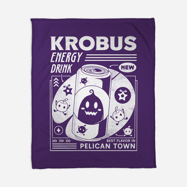 Krobus Energy Drink Grunge-None-Fleece-Blanket-LAGELANTEE