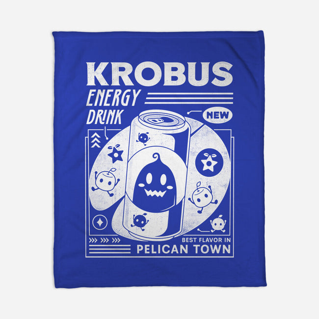 Krobus Energy Drink Grunge-None-Fleece-Blanket-LAGELANTEE