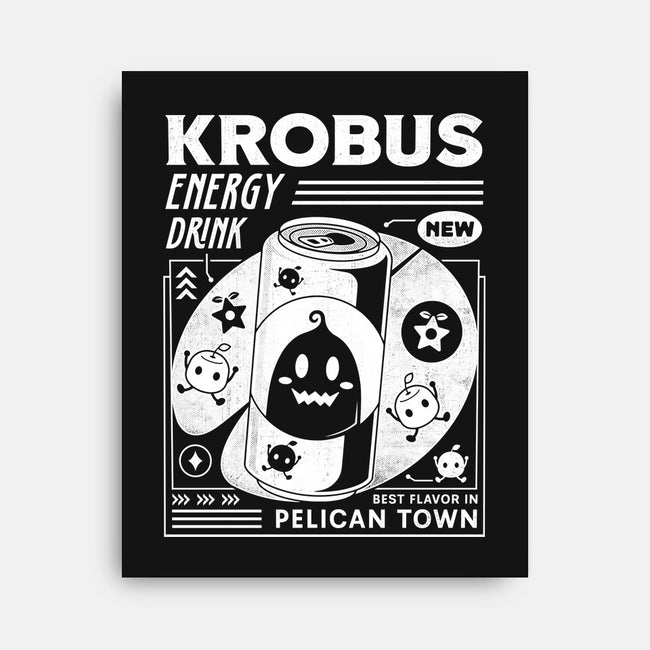 Krobus Energy Drink Grunge-None-Stretched-Canvas-LAGELANTEE