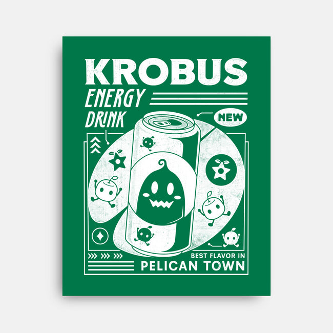 Krobus Energy Drink Grunge-None-Stretched-Canvas-LAGELANTEE