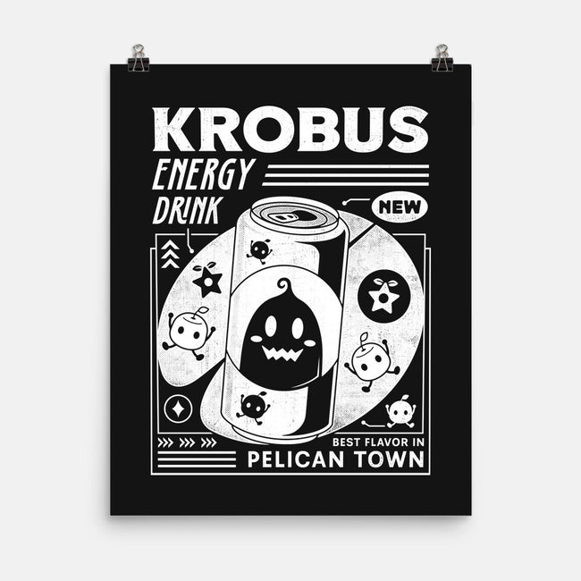 Krobus Energy Drink Grunge-None-Matte-Poster-LAGELANTEE