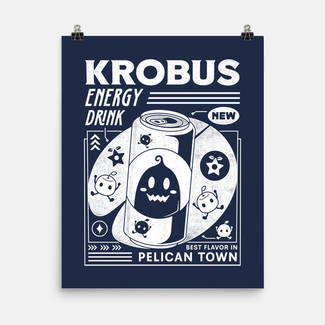 Krobus Energy Drink Grunge-None-Matte-Poster-LAGELANTEE