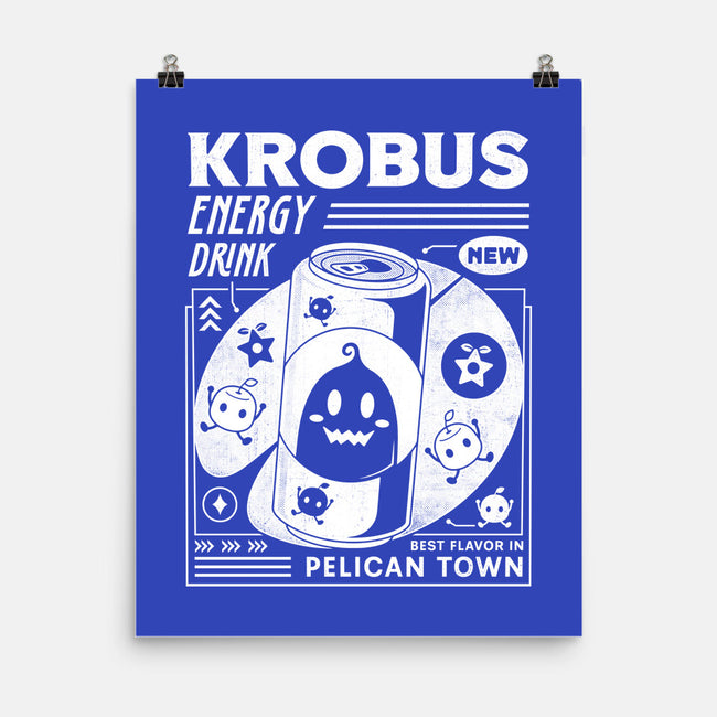 Krobus Energy Drink Grunge-None-Matte-Poster-LAGELANTEE