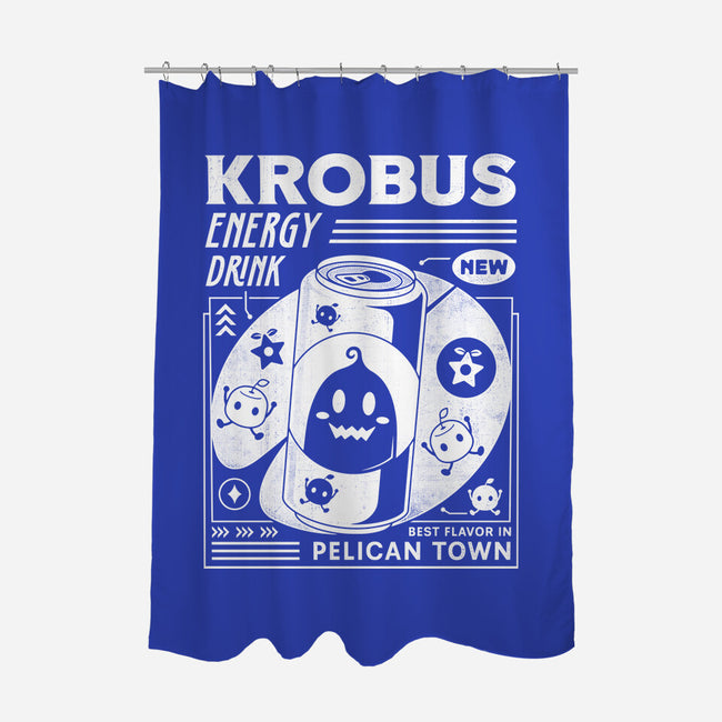 Krobus Energy Drink Grunge-None-Polyester-Shower Curtain-LAGELANTEE