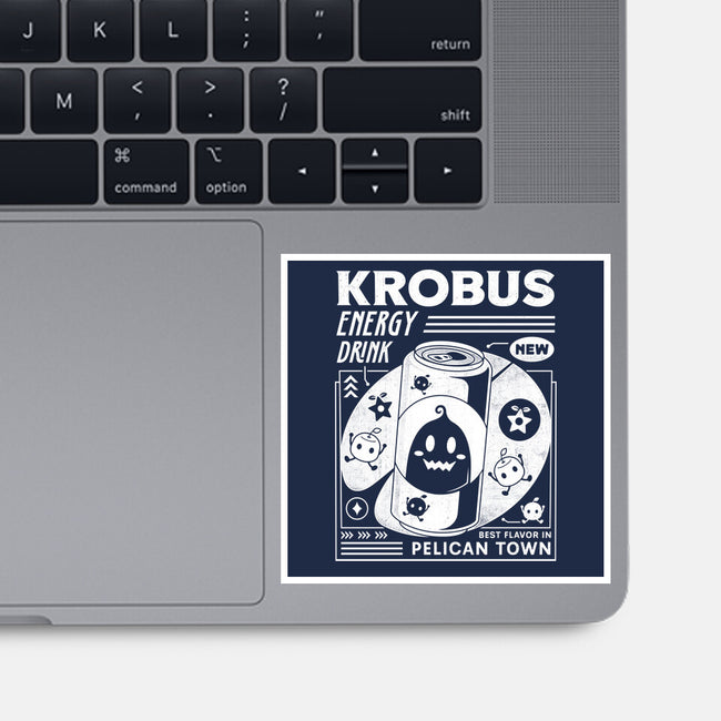 Krobus Energy Drink Grunge-None-Glossy-Sticker-LAGELANTEE