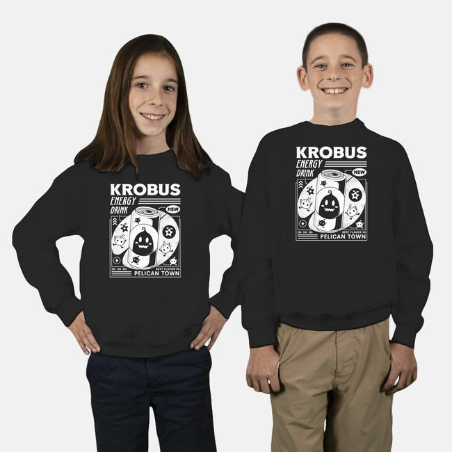 Krobus Energy Drink Grunge-Youth-Crew Neck-Sweatshirt-LAGELANTEE