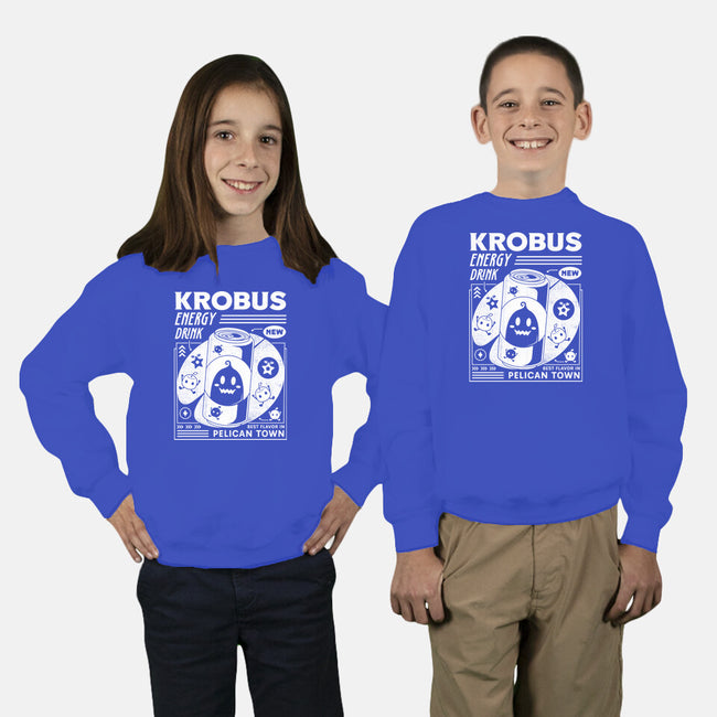 Krobus Energy Drink Grunge-Youth-Crew Neck-Sweatshirt-LAGELANTEE