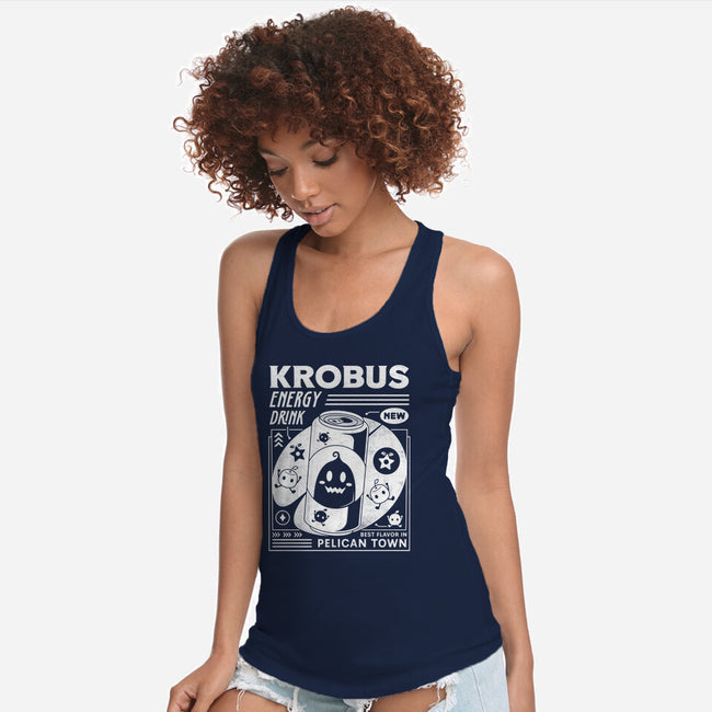 Krobus Energy Drink Grunge-Womens-Racerback-Tank-LAGELANTEE