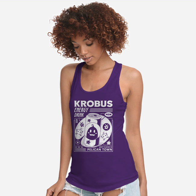 Krobus Energy Drink Grunge-Womens-Racerback-Tank-LAGELANTEE