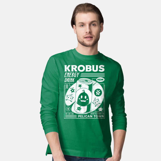Krobus Energy Drink Grunge-Mens-Long Sleeved-Tee-LAGELANTEE