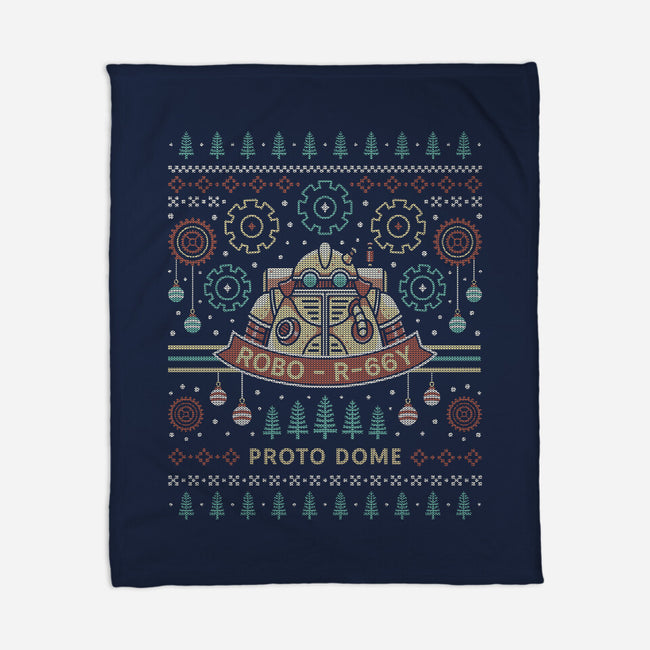 Proto Dome Robo Ugly Sweater-None-Fleece-Blanket-LAGELANTEE
