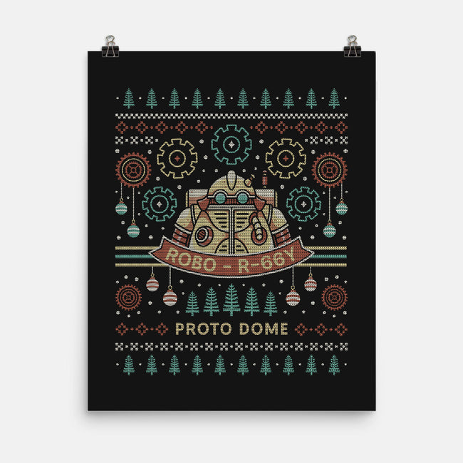 Proto Dome Robo Ugly Sweater-None-Matte-Poster-LAGELANTEE
