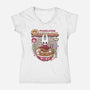 Pharloom Ramen Vintage-Womens-V-Neck-Tee-LAGELANTEE