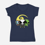 The Nightmarepuffs-Womens-V-Neck-Tee-Barbadifuoco