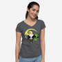 The Nightmarepuffs-Womens-V-Neck-Tee-Barbadifuoco