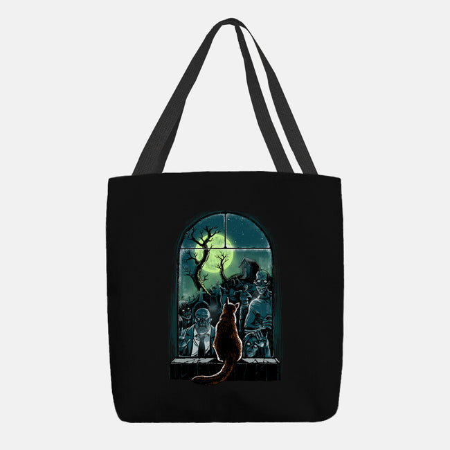 Watching The Zombies-None-Basic Tote-Bag-zascanauta