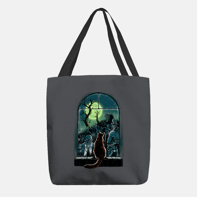 Watching The Zombies-None-Basic Tote-Bag-zascanauta