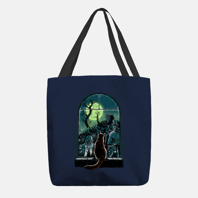 Watching The Zombies-None-Basic Tote-Bag-zascanauta