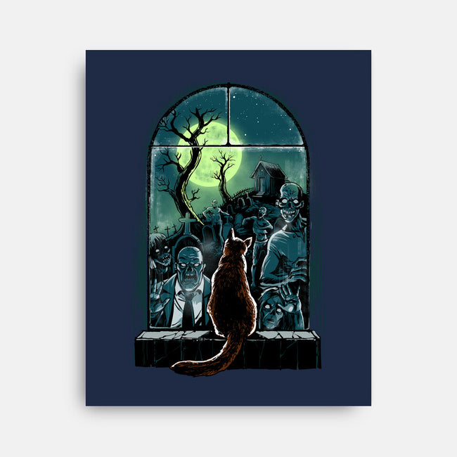 Watching The Zombies-None-Stretched-Canvas-zascanauta