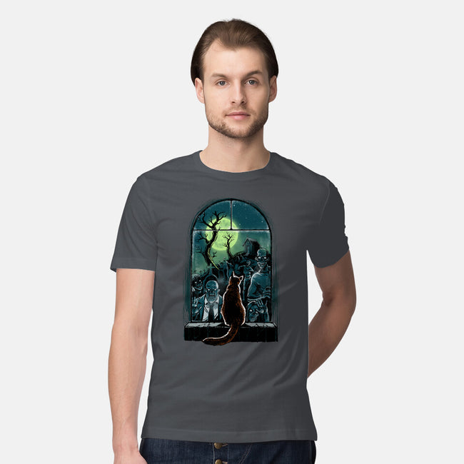 Watching The Zombies-Mens-Premium-Tee-zascanauta
