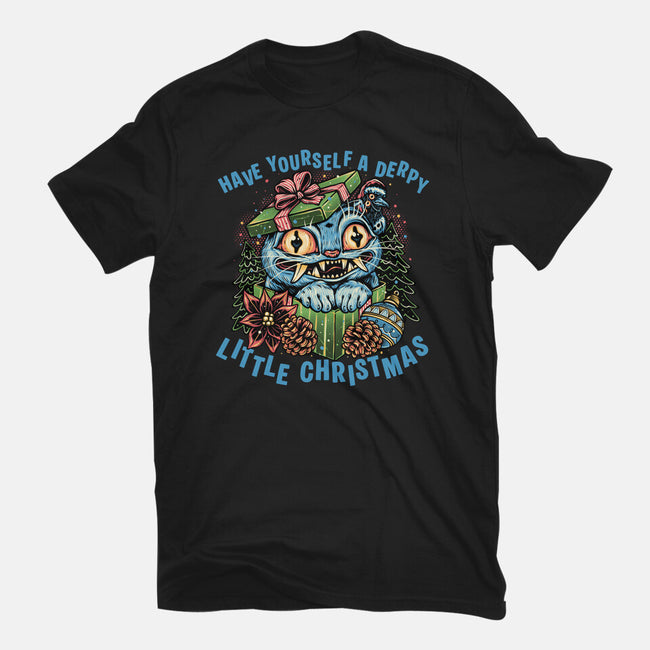 Derpy Christmas-Womens-Basic-Tee-glitchygorilla