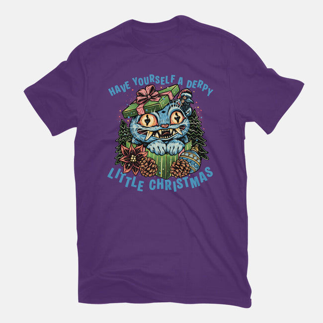 Derpy Christmas-Womens-Basic-Tee-glitchygorilla