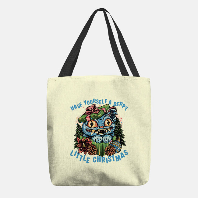 Derpy Christmas-None-Basic Tote-Bag-glitchygorilla