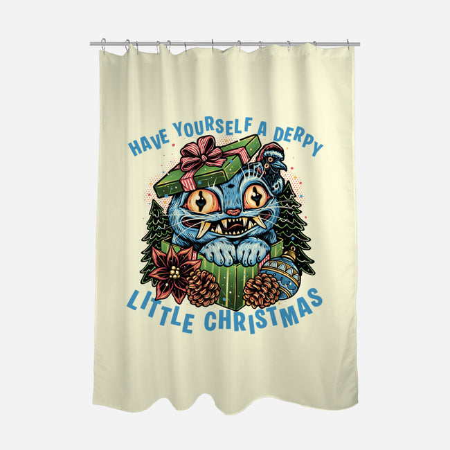 Derpy Christmas-None-Polyester-Shower Curtain-glitchygorilla