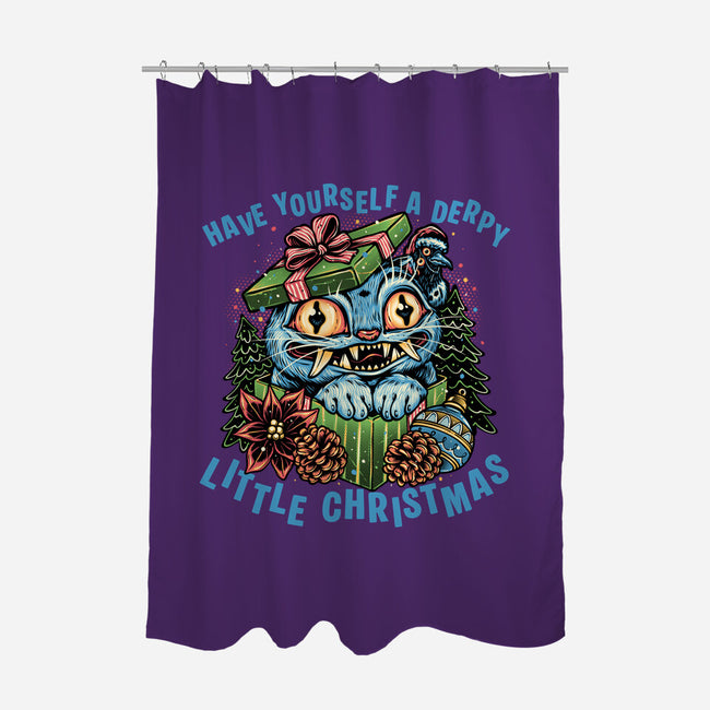 Derpy Christmas-None-Polyester-Shower Curtain-glitchygorilla