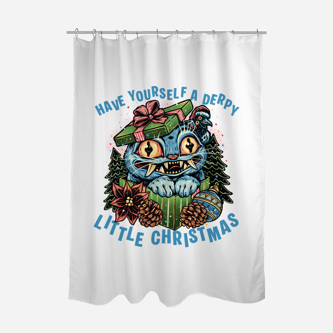 Derpy Christmas-None-Polyester-Shower Curtain-glitchygorilla
