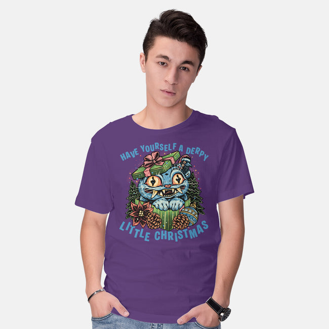 Derpy Christmas-Mens-Basic-Tee-glitchygorilla