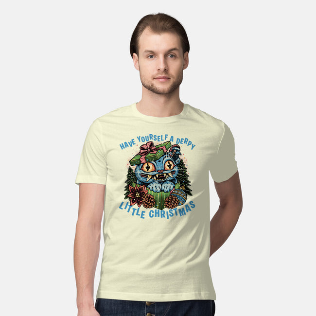 Derpy Christmas-Mens-Premium-Tee-glitchygorilla