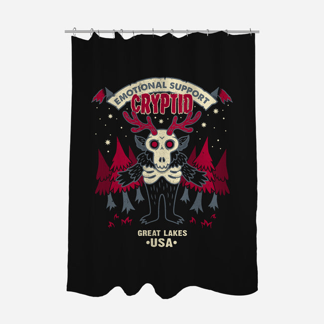 Support Cryptid-None-Polyester-Shower Curtain-Nemons