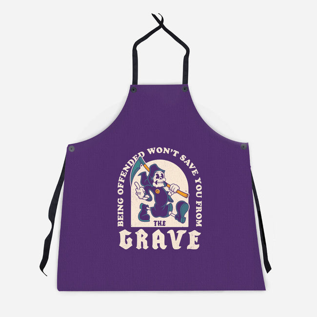 Saved From The Grave-Unisex-Kitchen-Apron-Nemons