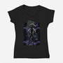 Low Shadow Nebula-Womens-V-Neck-Tee-Astrobot Invention
