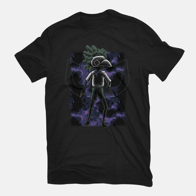 Low Shadow Nebula-Womens-Fitted-Tee-Astrobot Invention