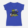Darn Treats-Womens-V-Neck-Tee-pigboom