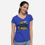 Darn Treats-Womens-V-Neck-Tee-pigboom