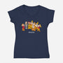Impostor Dwarfs-Womens-V-Neck-Tee-imisko