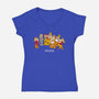 Impostor Dwarfs-Womens-V-Neck-Tee-imisko