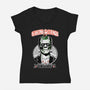 Frankenstein’s Castle-Womens-V-Neck-Tee-palmstreet