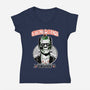 Frankenstein’s Castle-Womens-V-Neck-Tee-palmstreet
