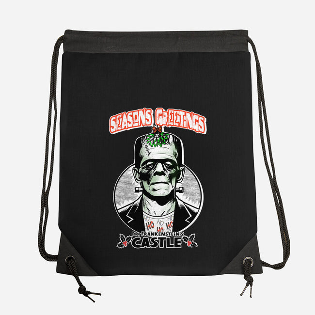 Frankenstein’s Castle-None-Drawstring-Bag-palmstreet