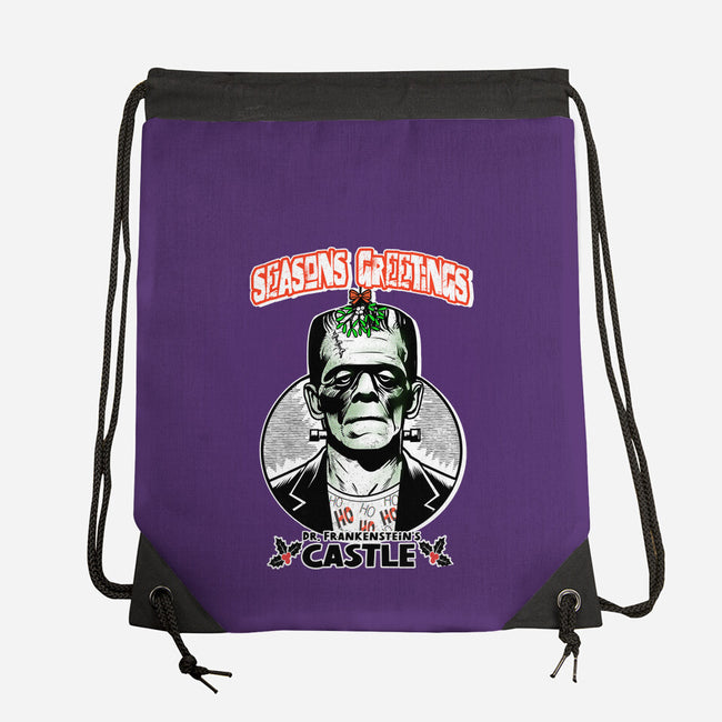 Frankenstein’s Castle-None-Drawstring-Bag-palmstreet