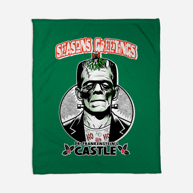 Frankenstein’s Castle-None-Fleece-Blanket-palmstreet