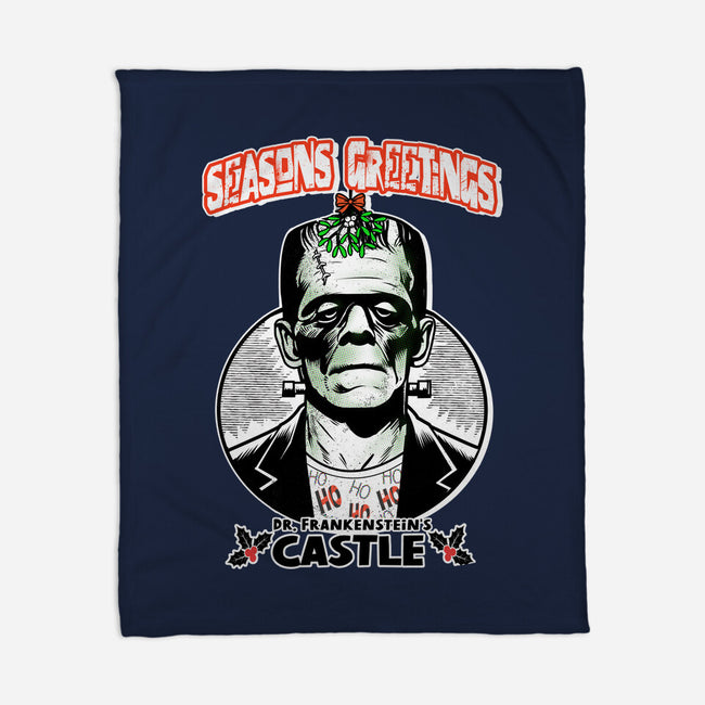 Frankenstein’s Castle-None-Fleece-Blanket-palmstreet