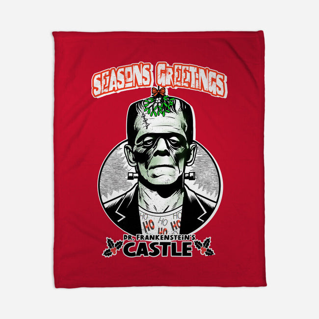Frankenstein’s Castle-None-Fleece-Blanket-palmstreet