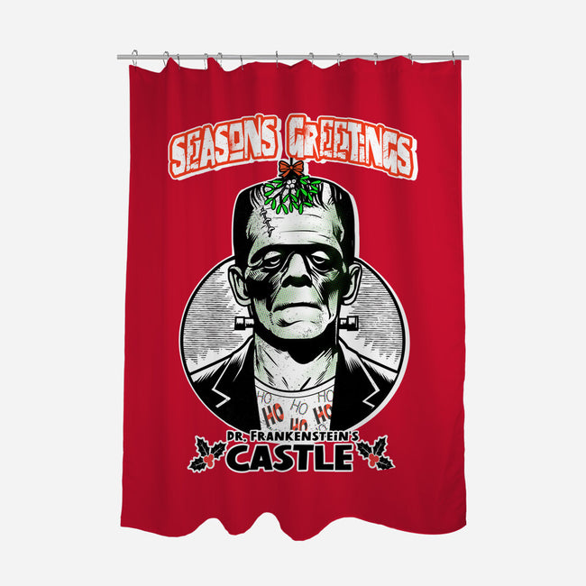 Frankenstein’s Castle-None-Polyester-Shower Curtain-palmstreet