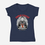 Season’s Greetings From Haddonville 1978-Womens-V-Neck-Tee-palmstreet