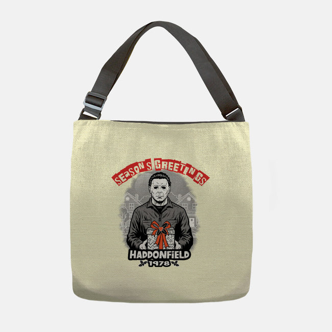Season’s Greetings From Haddonville 1978-None-Adjustable Tote-Bag-palmstreet